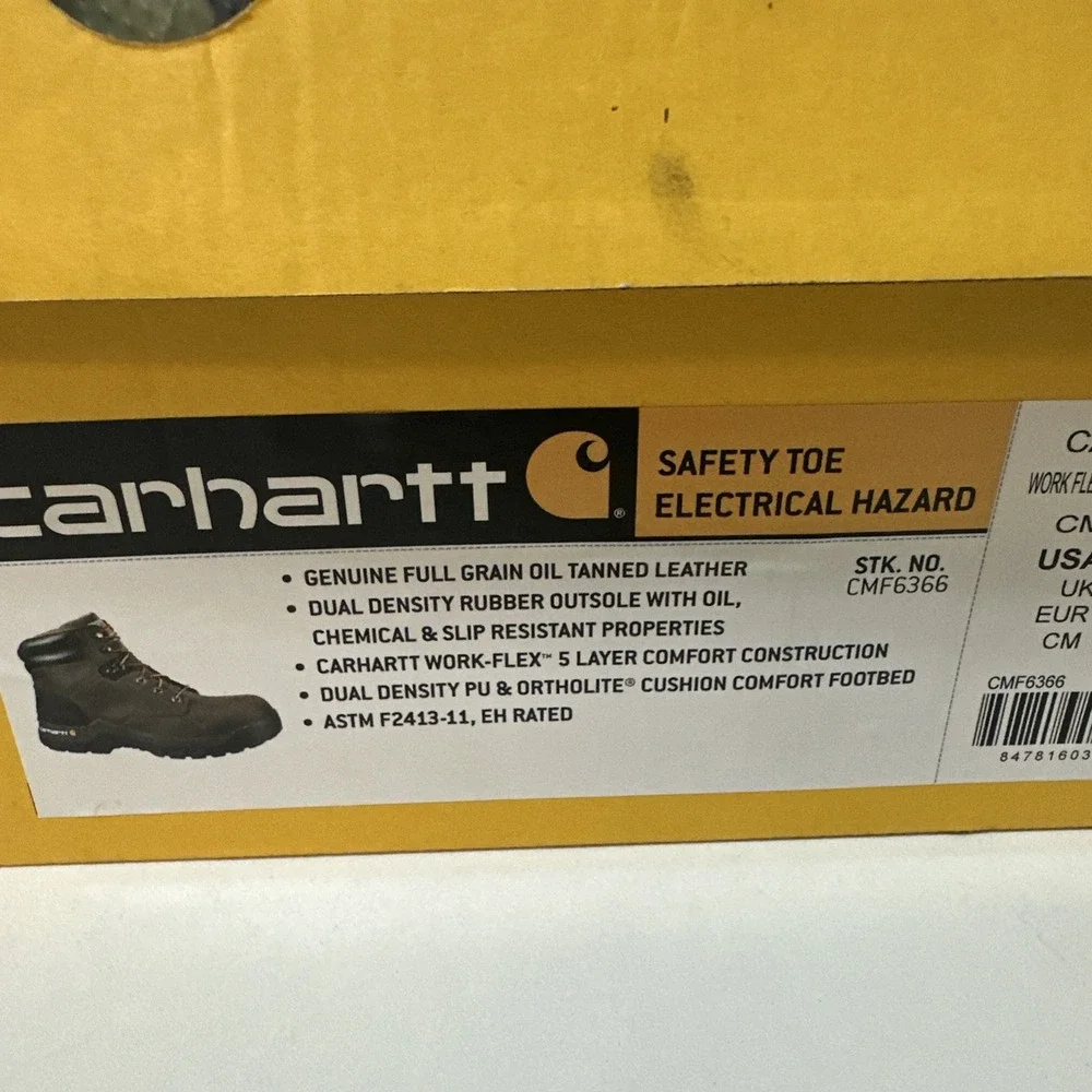 Carhartt Safety Toe Electrical Hazard Work Boots Flex 6